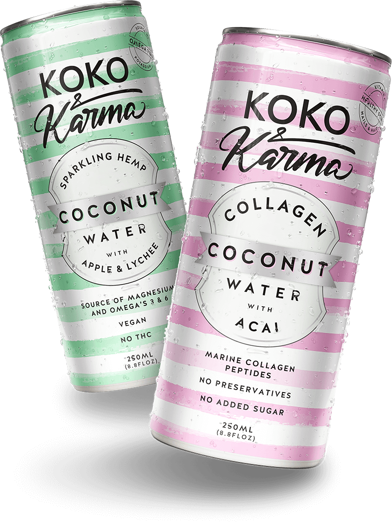 HEB & Central markets stock the full range of Koko and Karma drinks including Collagen & Acai coconut water, Prebiotic & Lychee Coconut Water, Pure Coconut water and Coconut water with Vitamins B&C with Pineapple. 