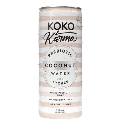Pure Coconut Water with a dash of Lychee and Prebiotic Fibre