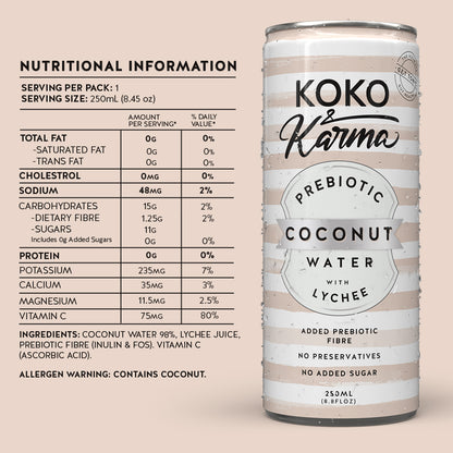 Koko and Karma Lychee Nutritional Information
