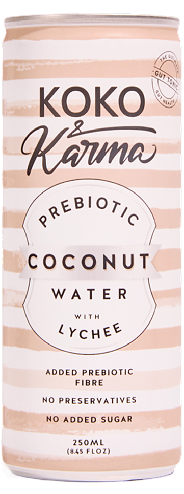Koko and Karma Prebiotic Lychee Coconut Water